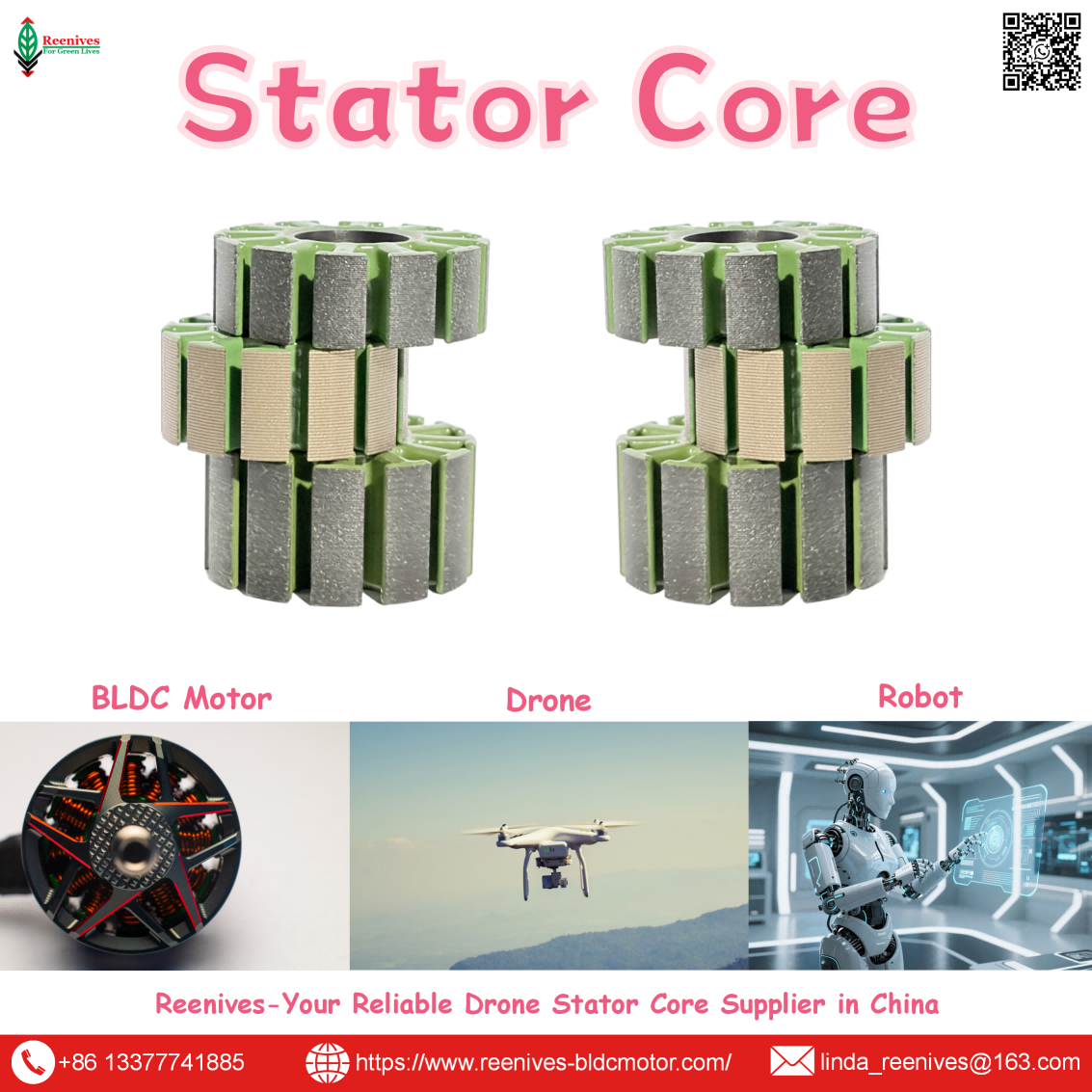 Precision Delta Stator laminations for UAV & BLDC motors. Low core loss, epoxy insulation, custom OD 18-210mm. Reenives offers global shipping & free samples. OEM/ODM.